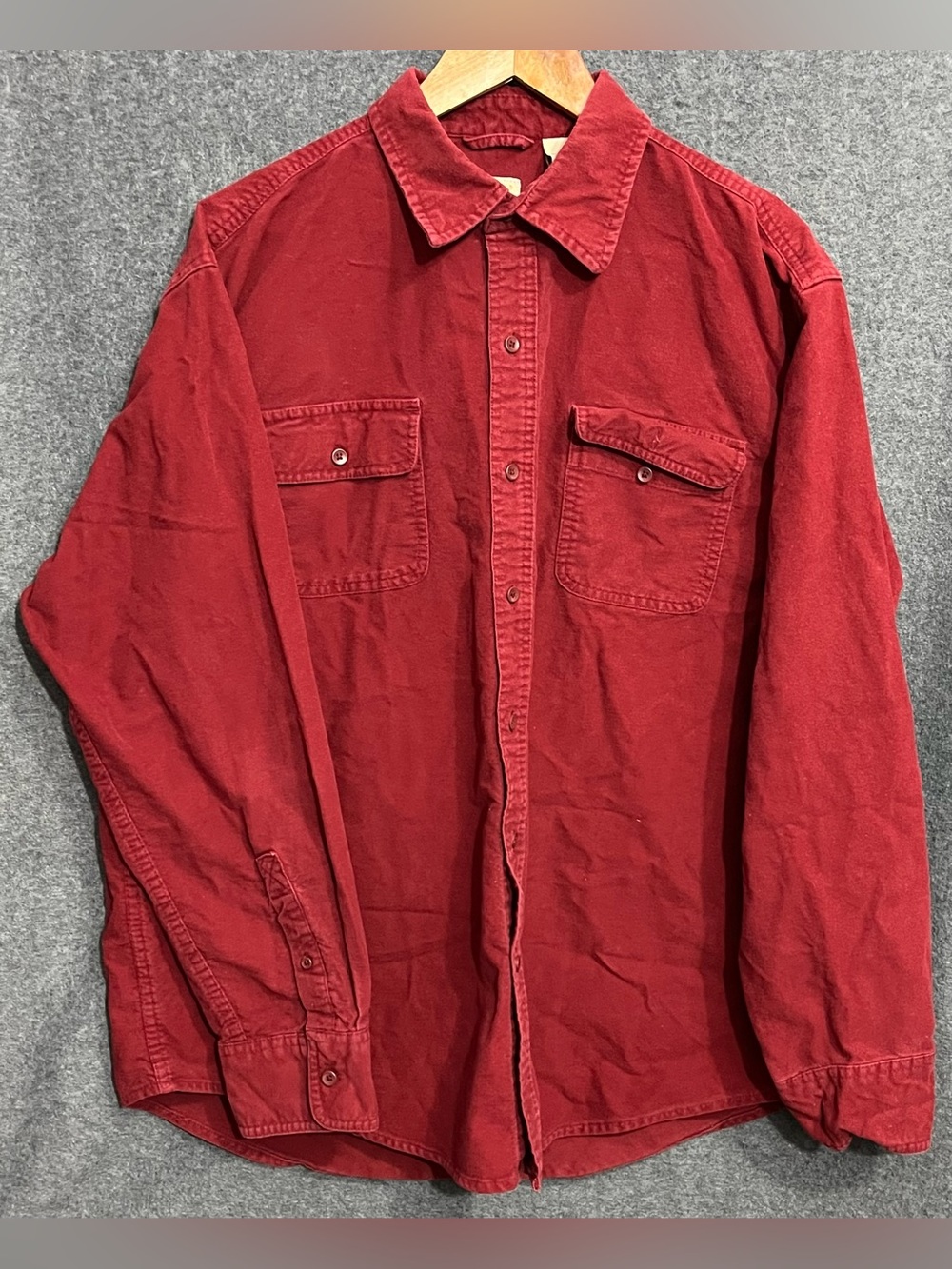 Timberland Men's Red Button-Down Casual Shirt XL